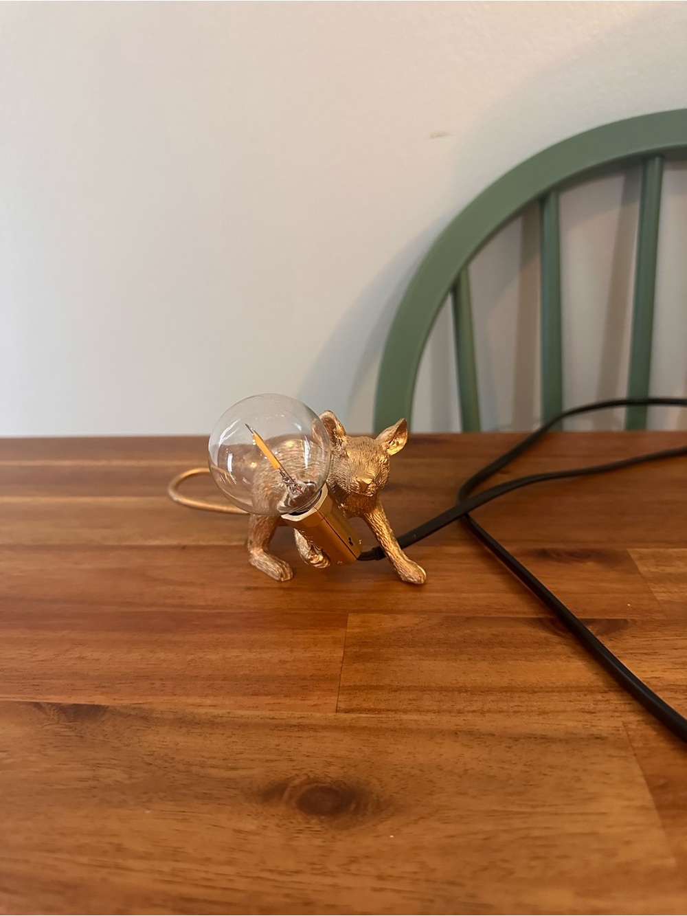 Gold Mouse Accent Lamp